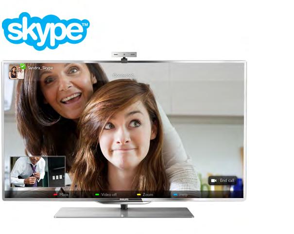 6 Skype 6.1 Vad är Skype? Med Skype kan du ringa kostnadsfria videosamtal på din TV. Du kan ringa och se dina vänner från var som helst i världen.