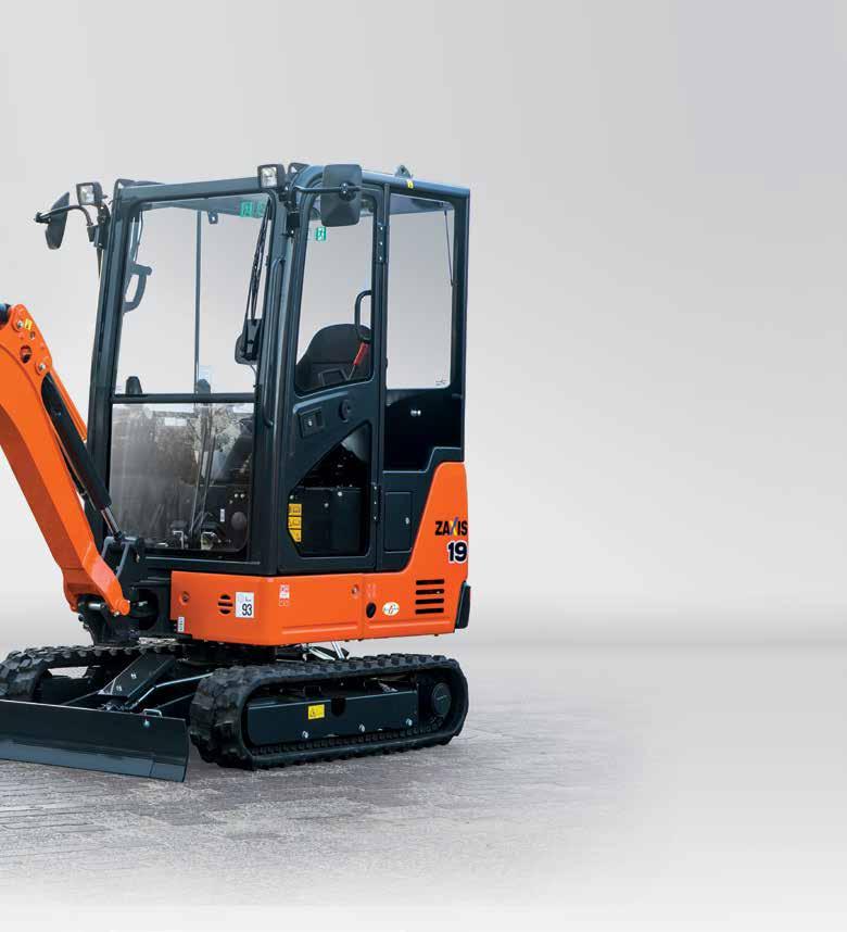 Nya Hitachi ZAXIS 19 har utvecklats i Japan för att uppfylla den högsta standarden för prestanda, komfort och enkelt underhållsarbete.