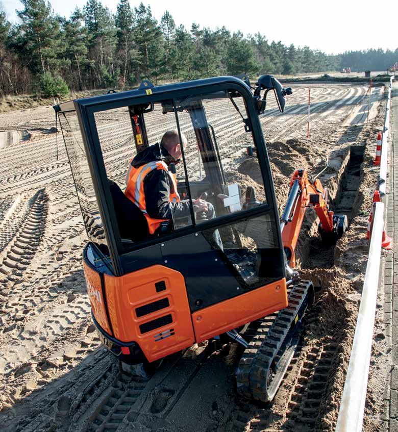 ZX19-5 PRESTANDA Nya ZAXIS minigrävare har konstruerats för att leverera en enastående prestanda på många projekt.