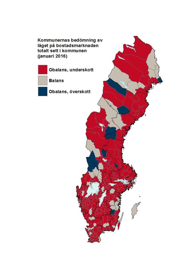 8 Bostadsmarknadsenkäten 2016 ation och den kraftiga befolkningsökningen står Sveriges kommuner inför stora utmaningar att få fram såväl anläggningsboenden