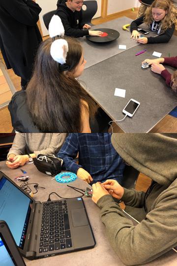 Experimentworkshopar Mellan 15-17 oktober genomfördes 3 experiment-workshops om hälsa, teknik och data med skolelever på grundskolor och gymnasium.