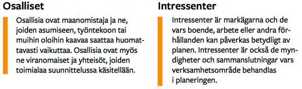 Tehtävät selvitykset Kaavatyön yhteydessä tullaan tekemään ainakin seuraavat erillisselvitykset: Utredningar som ska göras Åtminstone följande separata utredningar kommer att göras i samband med