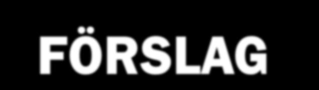 FÖRSLAG TILL