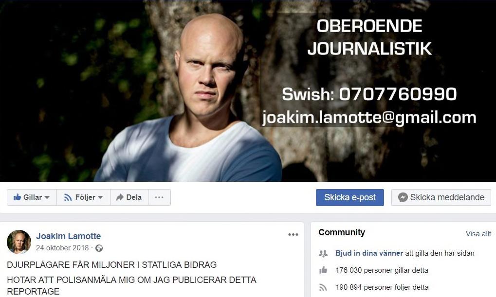 Det grova förtalet som svaranden spridit vidare genom att dela det i två olika offentliga Facebookgrupper.