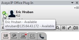 134 Snabböversikt Från huvudskärmen i Avaya IP Office Plug-in kan du utföra följande