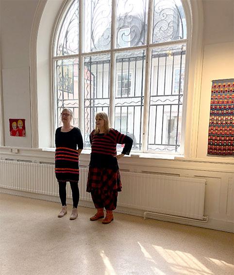 Invigningstalade gjorde min syster tillika konstföreningens ordförande.