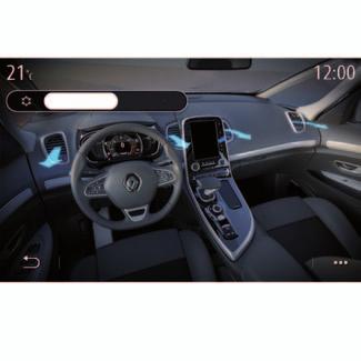 Multi-Sense (6/7) Design motorljud Avgasljud Klimat Comfort Sport R-sound Justerat Sport Race Eco Regular A110 R5 ZOE Mégane 4 RS RS01 GT6 R-sound Med ljudeffekten R-sound erbjuder multimediasystemet