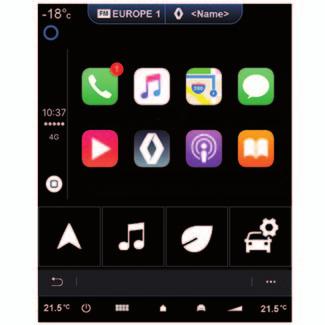 Android Auto, Carplay, Yandex.Auto (3/3) 3 3 3 Telefon Musik Kartor Meddelanden Lyssna A-IVI Podcasts Böcker 4 4 4 3 CarPlay Android Auto Yandex.