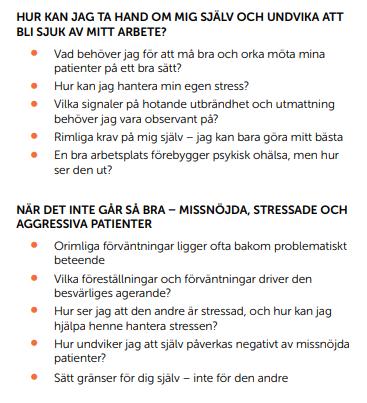 Kunskaper i psykiatri. Ingredienser i ett gott samtal.