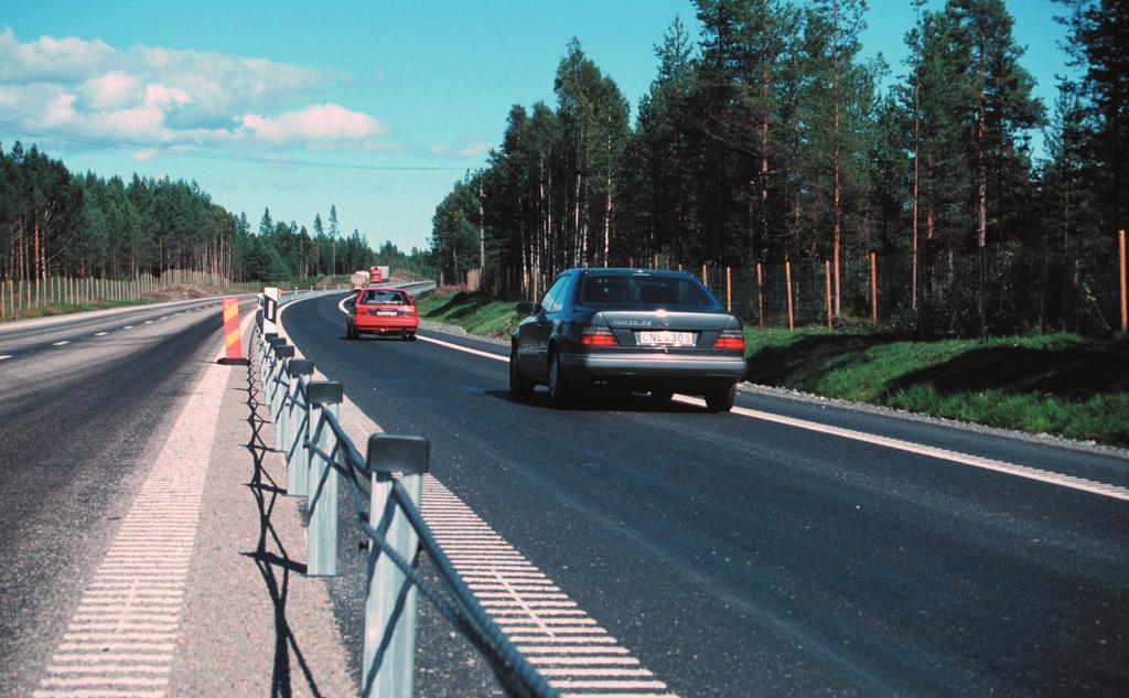 Mitträcke på väg E4 i Sverige 5.2.