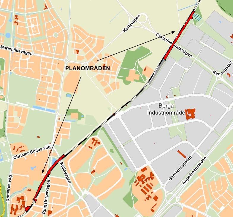 Detaljplan för fastigheten Berga 2:4 och 3:1 med flera, Västkustbanan Helsingborgs stad Planområdenas läge Planbeskrivning Upprättad den 8 september 2017 Redaktionellt