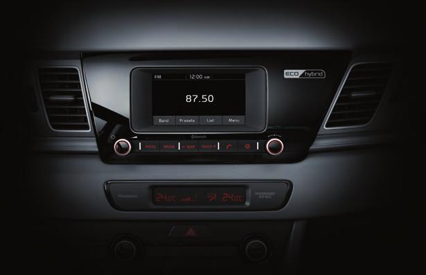 5" TFT LCD audio pekskärm Inkluderar funktioner såsom kontroll av