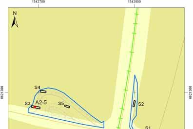 Lokal 4 Figur 10. Schaktplan Lokal 4. Utsnitt ur digitala Fastighetskartan. Skala 1:2 000.