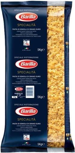 Uppgiftslämnare: Barilla Sverige AB Varumärke: Barilla Leverantörens artikelnummer: 835065 Förpackningsstorlek: 5000g Produktinformation Ingrediensförteckning: Ingredienser: durumvete /