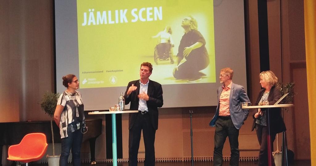 Jämlik scen, Jönköping Linda Åkesson Journlist, föreläsare och medlem av fokusgruppen WORK - Nu är det hög tid att börja se allas kompetenser och ta tillvara dem, att