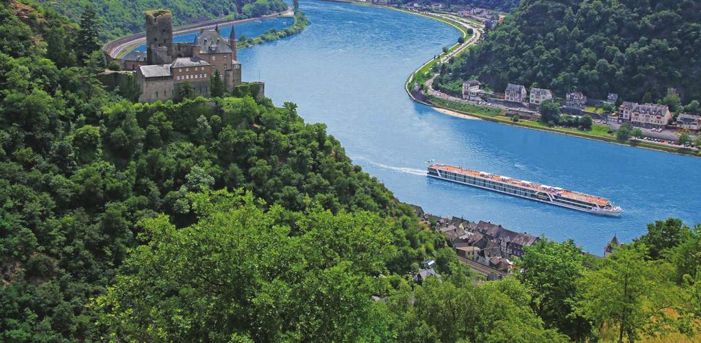 Club Eriks noga utvalda upplevelser Flodkryssning på Rhen från Amsterdam till Basel Nederländerna, Tyskland, Frankrike, Schweiz Från de schweiziska Alperna ut till Nordsjön rinner Fader Rhen.