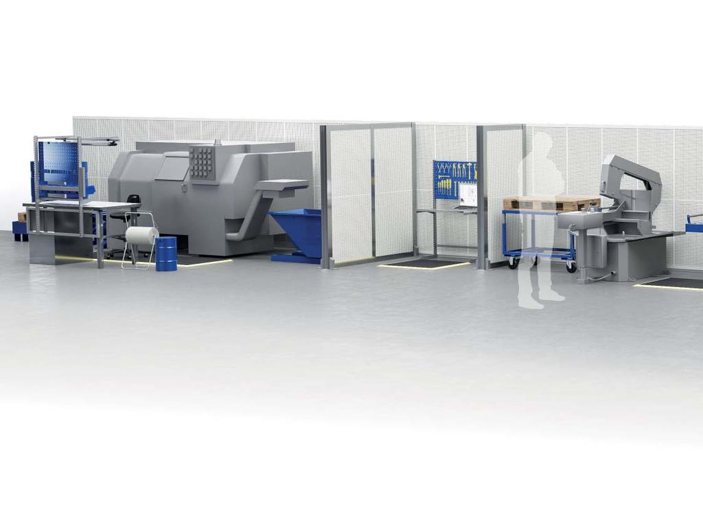 MATERIALBEARBETNINGS- ARBETSPLATSEN En av de första arbetsstationerna på en tillverkande industri är i regel materialbearbetningsarbetsplatsen.
