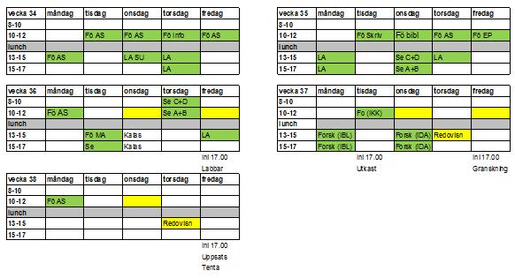 Word och Excel) Skapa en bred och teoretisk tolkningsram