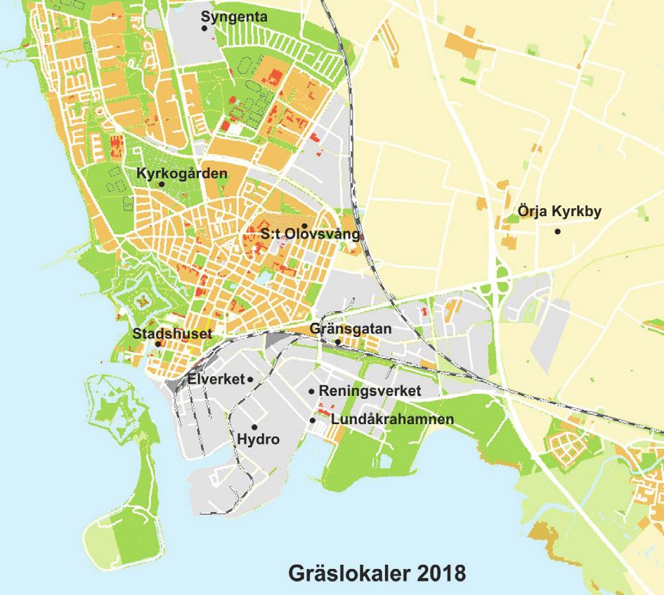 4(18) METOD PROVTAGNING Provtagningslokalerna valdes ut mot bakgrund av 1987 års metallutsläpp till luft från den tyngsta industrin som är lokaliserad på industriområdet.