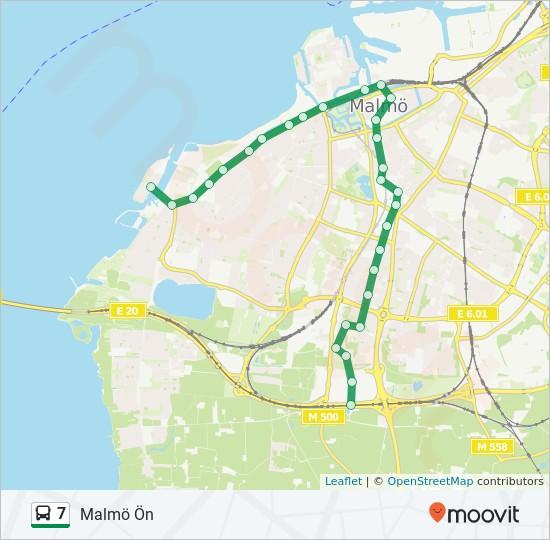 Riktning: Malmö Ön 29 stopp VISA LINJE SCHEMA Malmö Syd Svågertorp Station Malmö Svågertorpsparken Malmö Stolpalösa Malmö Aktrisgatan Axel Danielssons väg, Malmö Malmö Lindeborg Centrum Malmö