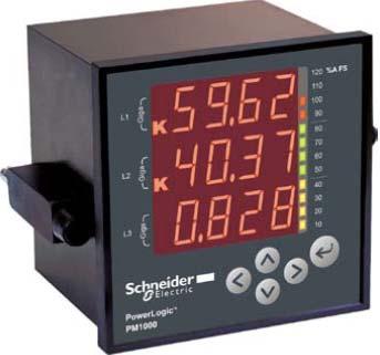 Funktioner och tekniska data PowerLogic PM1000-seriens kombinationsinstrument är lättanvända, kostnadseffektiva instrument tillhandahåller de grundläggande mätfunktionerna som behövs för att övervaka