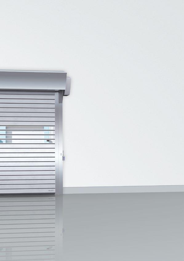 KONTAKTFRI VINDNING Det innovativa DiscDrive-systemet som används i Assa Abloy RR3000 gör att portbladets rörelser sliter mindre på konstruktionen, vilket ger en längre total livslängd.