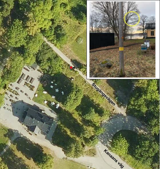 Kanaan, friluftsområde: Mätplatsen var belägen i stadsdelen Grimsta ca 9 km väster om innerstan.