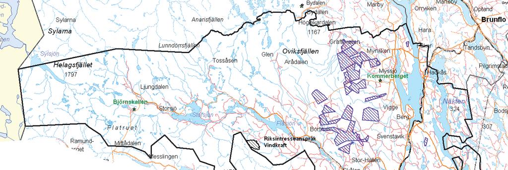 Exploateringsintressen Bergs kommun har under lång tid varit av stort intresse för vindkraftexploatering.