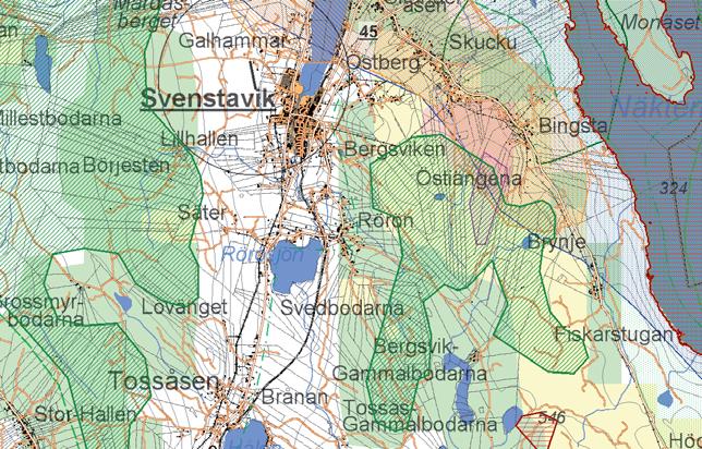 Delarna närmast byn Skucku berörs av gränsen för Storsjöbygdens friluftsliv och bymiljöernas kulturhistoriska riksintresse.