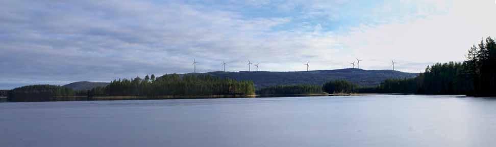 Mullberget från Handsjöbyn. Ca 3 km till närmaste verk Mullberget.
