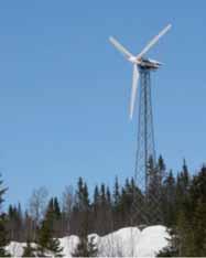 För lönsamhet får verket inte kosta mer än 300 000 kr. Se vidare www.energimyndigheten.se Bygga och ansluta mindre vindkraft verk för eget bruk 18 m högt 20 kw gårdsverk i Kövra.