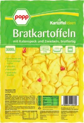 POPP BRATKARTOFFELN pfannenfertig, mit Speck