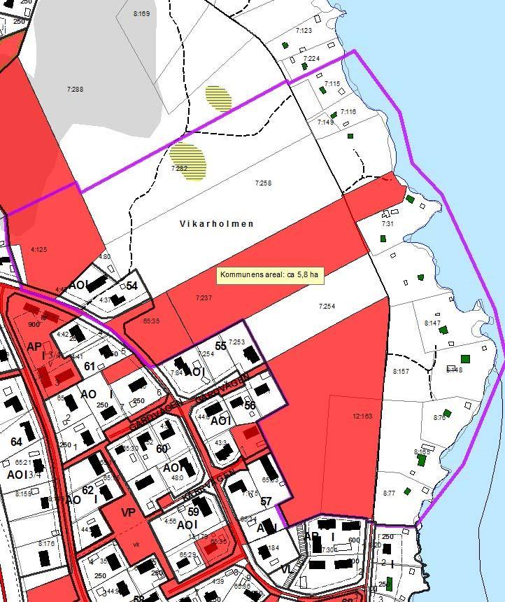 2.1.4 Kommunalteknik På området finns inte utbyggd kommunalteknik men på angränsande detaljplaneområde finns det avloppsledningar och vattenledningar. Kartor över kommunalteknik, bilaga 5.