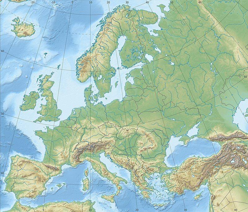 Europa Europa ligger i norr på kartan, alltså längst upp i mitten. I södra Europa är det medelhavsklimat, vilket betyder att det är varmt och fuktigt.