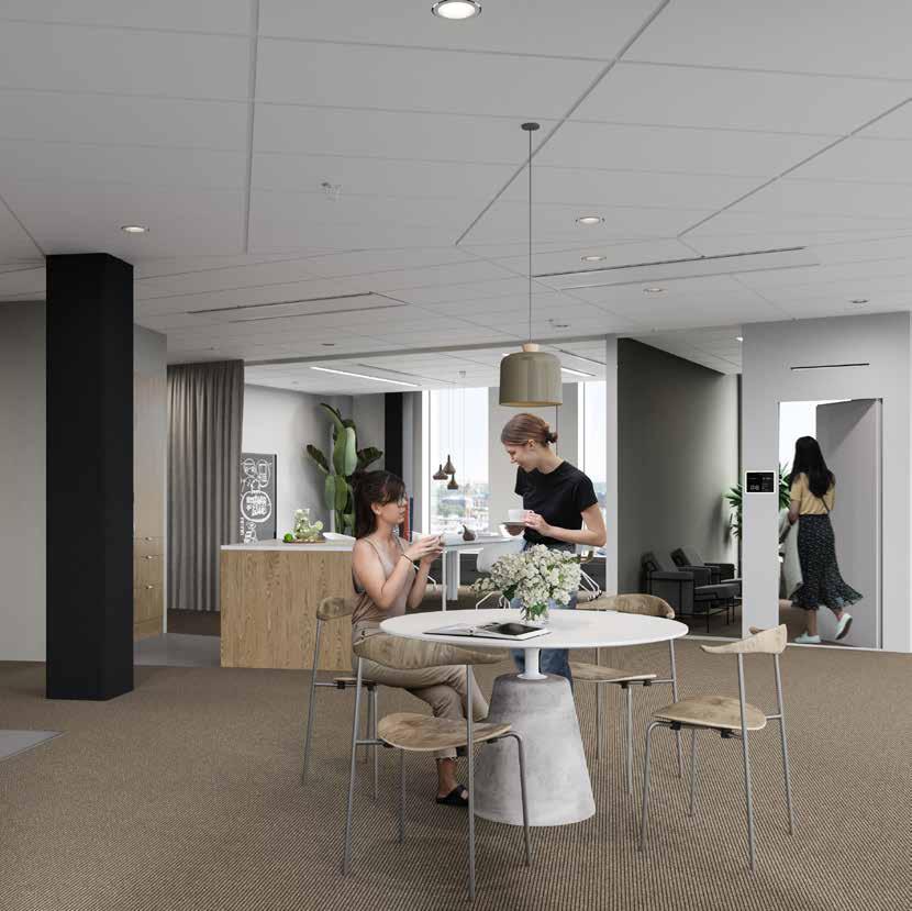 Skapa ert drömkontor utifrån era arbetsuppgifter Ett smart, framtidssäkrat kontor. Sthlm 01 är en unikt bra plats att möta framtiden på. Även invändigt.