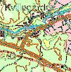 Em14. Emån, Fliseryd Datum: 29-1-21 Kommun: sby Koordinat: 63338/152788 2-3 m uppstr. stenbron. Längs den norra stranden. Den röda markeringen visar lokalens läge.