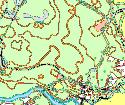 Em16. Emån, Åsebo Datum: 29-1-21 Kommun: sby Koordinat: 633387/151921-1 m nedströms bron. Den röda markeringen visar lokalens läge.