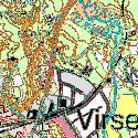 Em46. Virserumsån, västra Fridhem Datum: 29-1-21 Kommun: Hultsfred Koordinat: 635583/148729 1-2 m uppströms gångbro. Den röda markeringen visar lokalens läge.