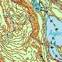 Em544. Silverån, Hulta såg Datum: 29-1-19 Kommun: Eksjö Koordinat: 638978/148712-1 m uppströms bron, nedanför dämmet. Den röda markeringen visar lokalens läge.