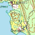 Em875. Södra Vixen, Övrabo Datum: 29-1-21 Kommun: Eksjö Koordinat: 638922/144534 Nordöstra delen av sjön. Mellan Övrabo och Tanarp. Den röda markeringen visar lokalens läge.