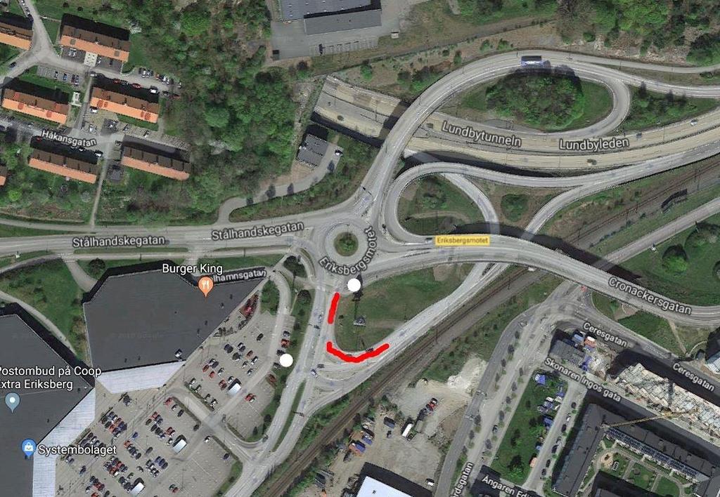 Hastighet (km/h BILAGA 1 HASTIGHETSMÄTNING VID AVFARTSRAMPER I GÖTEBORG Eriksbergsmotet På avfartsrampen in mot Eriksbergsmotet är hastigheten skyltad till 70 km/timmen.