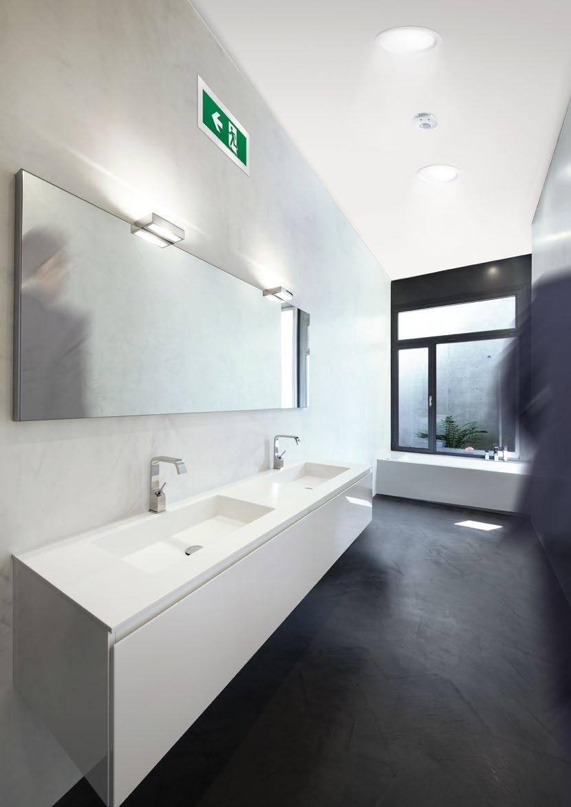 YTTERST EFFEKTIV: SANITETSUTRYMMEN I WC- och sanitetsutrymmen hör diskretion till god ton i lika hög utsträckning som optimala förutsättningar för hygien och renhet.