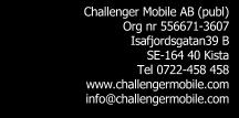 Challenger Mobile AB (publ) Bokslutskommuniké januari december 2016 Stockholm den 17 februari 2017 2 Siffror inom parentes är motsvarande siffra för 2015.