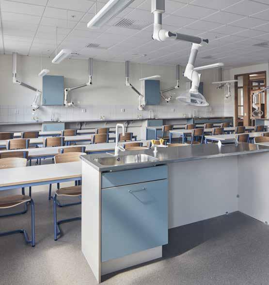 Men en fin skolmiljö handlar inte bara om tilltalande design av inredningen. Minst lika viktigt är ett fräscht intryck.