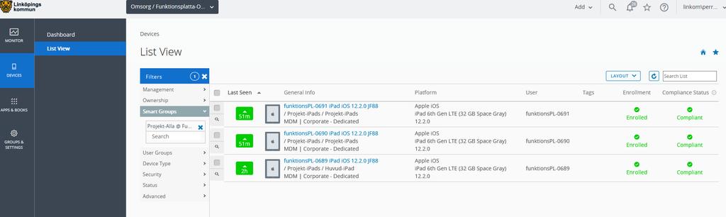 Uppdatera ipads Nu ska vi gå igenom hur man uppdaterar ipadsen till senaste versionen, vilket är viktigt för att säkerhetsuppdateringar ska göras. 1.