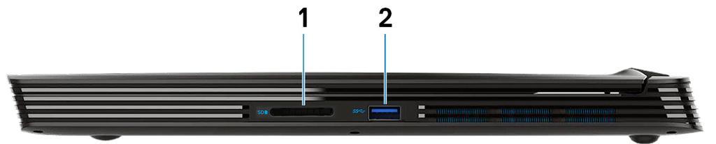 1-port Gen 1 Anslut kringutrustning, såsom lagringsenheter och skrivare.