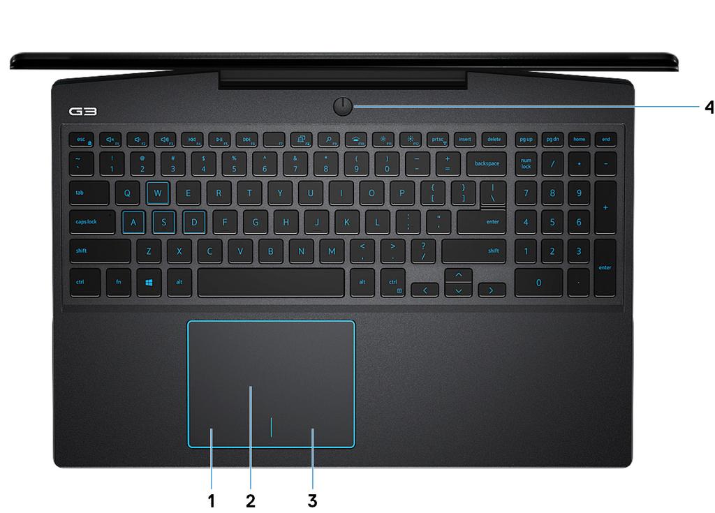 4 USB 3.1-port Gen 1 Anslut kringutrustning, såsom lagringsenheter och skrivare. Ger dataöverföringshastigheter på upp till 5 Gbit/s.
