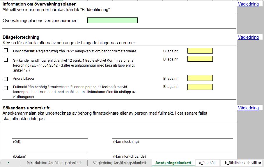 Ansökningsblankett Naturvårdsverket Swedish