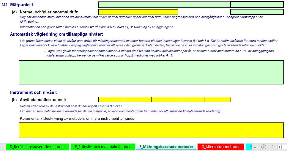 F: Mätbaserade metoder Naturvårdsverket