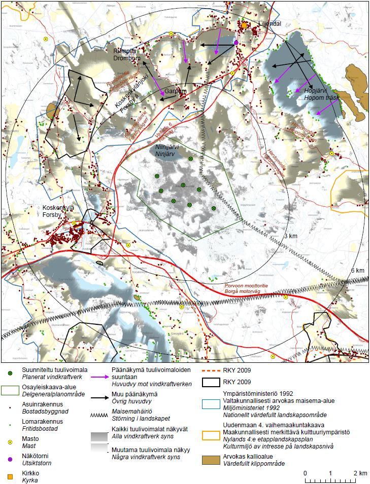 39 Figur 6-7. Landskapspåverkan i närlandskapet.